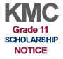KMC Scholarship Notice for Class 11