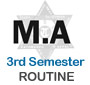 TU MA 3rd Semester Exam Routine