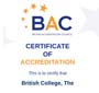 The British College accredited by the British Accreditation Council (BAC) as an Independent Higher Education Institution