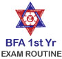 TU BFA 1st Year Exam Routine