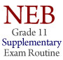 NEB Class 11 Supplementary (Grade Increment) Examination Routine 2081