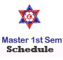TU Faculty of Management Master 1st Semester Exam Routine