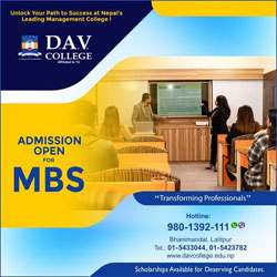 DAV MBS Admission Notice